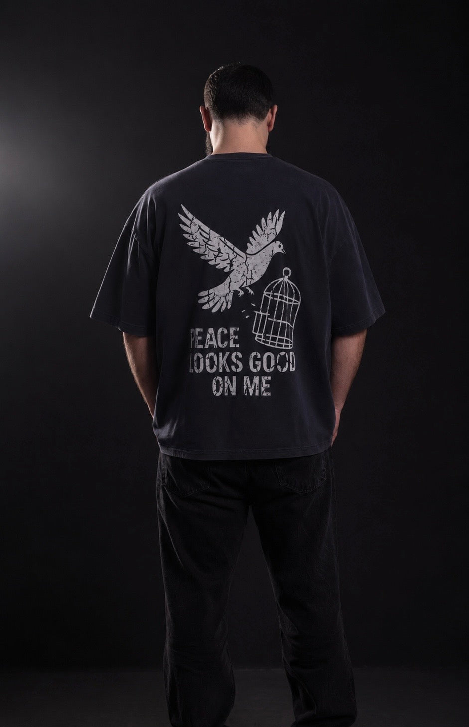 Peace Looks Good On Me Heavyweight T-Shirt